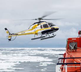 Helikoptertur på Antarktis