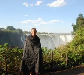 Turist ved Vic falls