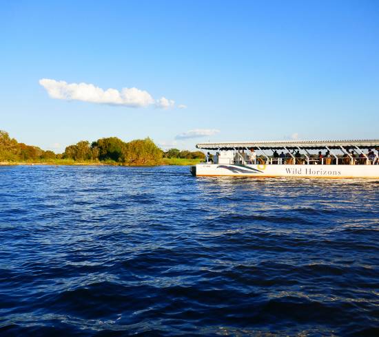Flodsejlads på Chobe-floden