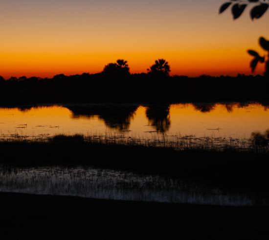 Solnedgang Botswana
