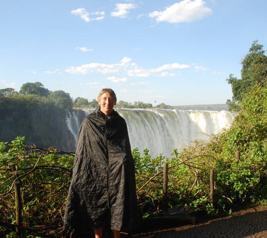 Turist ved Vic falls