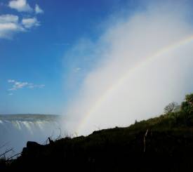 Regnbue over Victoria Falls