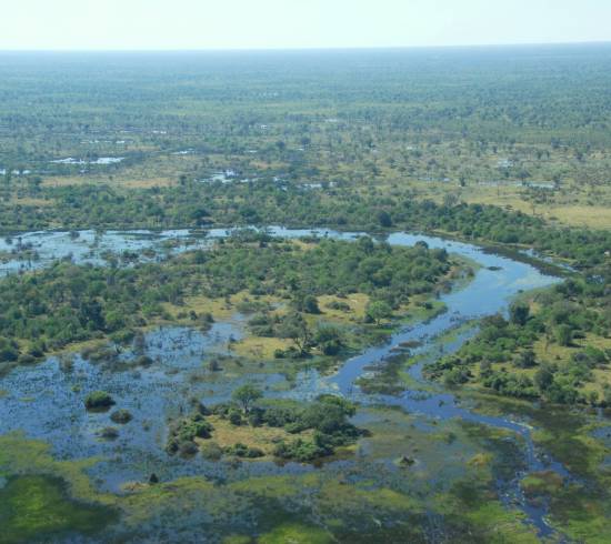 Fly over Okavanga delta