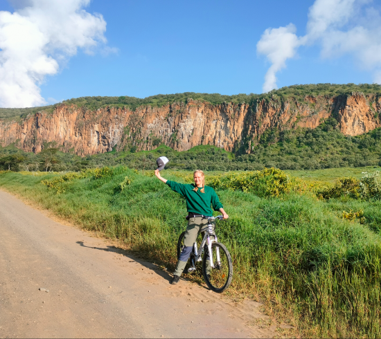 Cykeltur i Karen-området med David Sheldrick