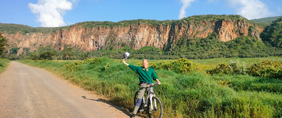 Cykeltur i Karen-området med David Sheldrick
