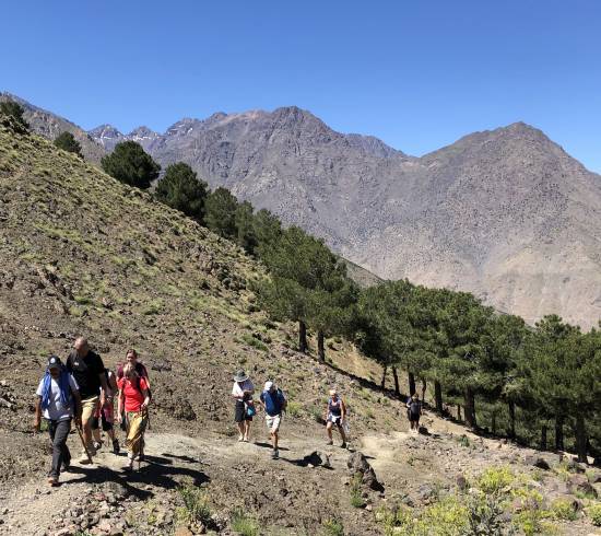 Let vandretur fra Imlil til berberlandsbye