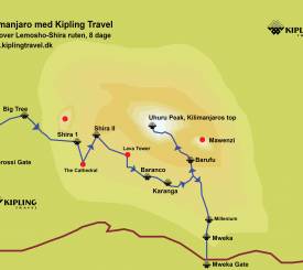 Højdekurve Kilimanjaro