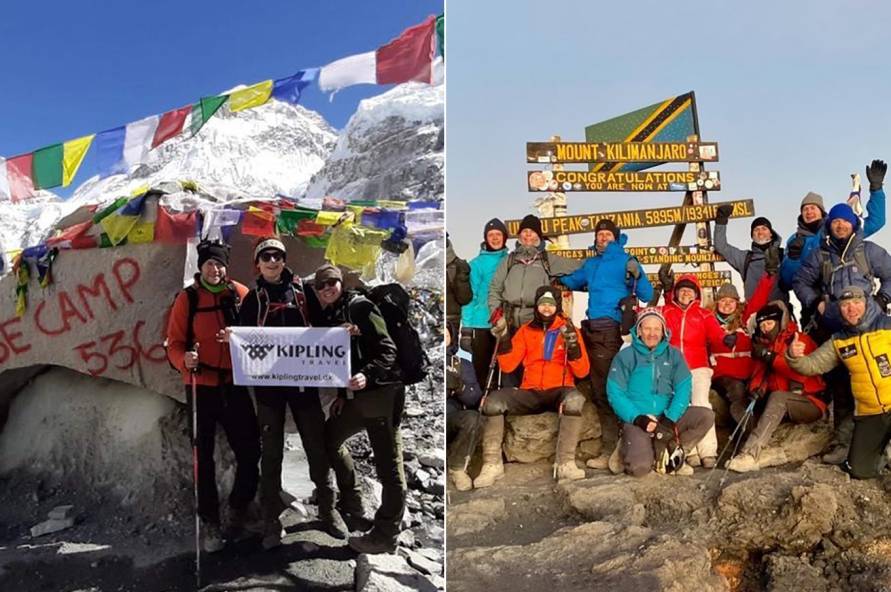 Kilimanjaro og Everest Base Camp