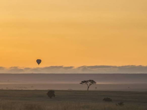 Ballonsafari på Serengeti