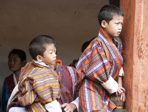 Børn i Bhutan