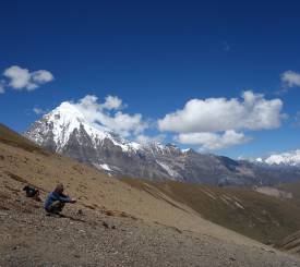 Over bjergpas til Lingshi i Bhutan