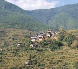 Bjerglandsby i Bhutan