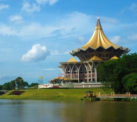 Kuching på Borneo