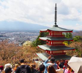 Udsigt i Kawaguchiko