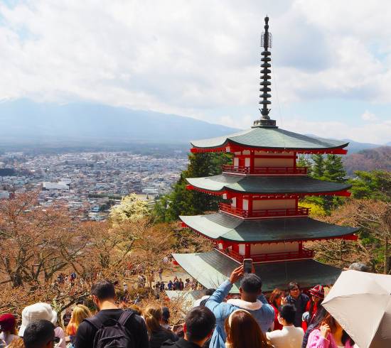 Udsigt i Kawaguchiko