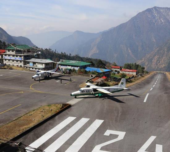Lukla airport Namche Bazaar