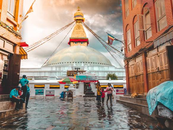 Bhoudanath stupaen i Kathmandu