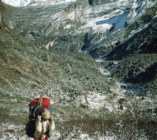 Barun dalen i Nepal Langmale 4.220 meter