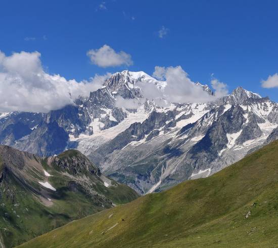 Tête Entre Deux Sauts udsigt til Mont Blanc
