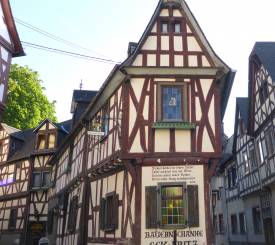Gamle små huse i Bayern