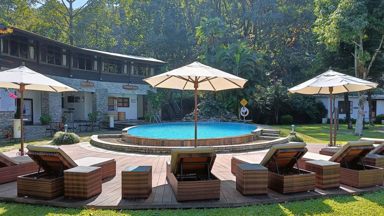 Fishtail Lodge swimmingpool