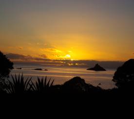 Solnedgang New Zealand