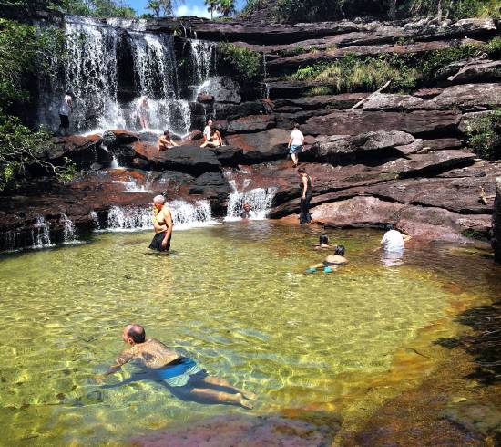 Naturlig pool i Caño Cristales