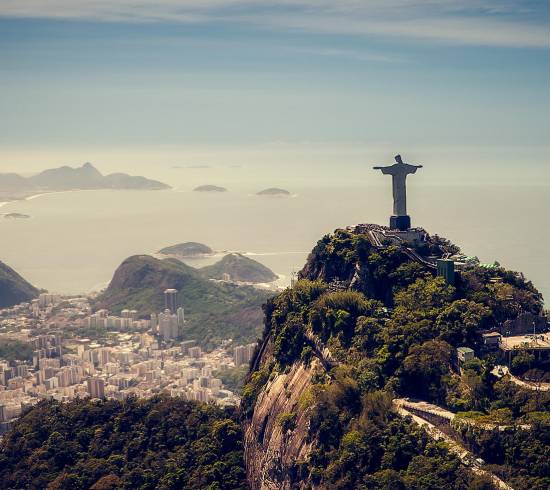 Rio Corcovado bjerget, hvor Jesus statuen