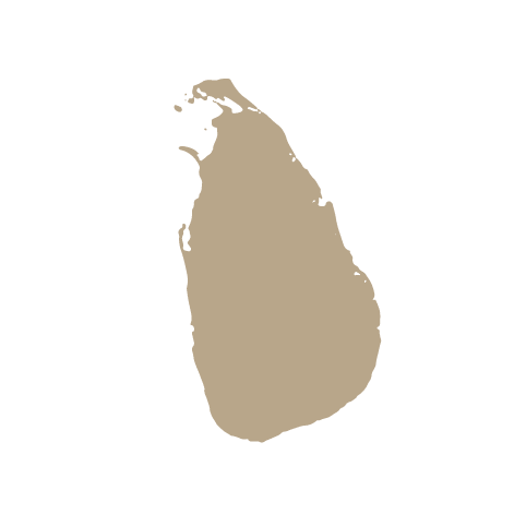 Silhuet af Sri Lanka