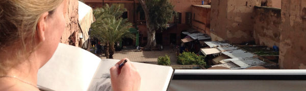 Tag med Kipling Travel på malerrejse i Marokko