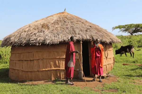 Besøg i Masai landsby i Tanzania