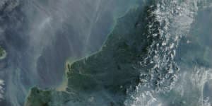 Sådan ser Borneo ud oppe fra