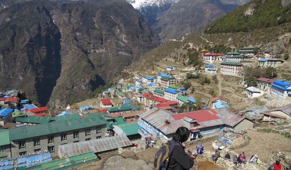 Namche Bazaar i Nepal