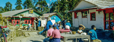 Cowboybyen Tal på Annapurna trekket