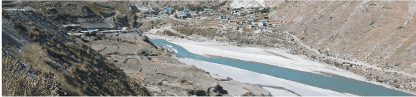 Varme kilder i Tatopani, Nepal