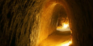 Cu Chi tunnellerne er flere kilometer lange 