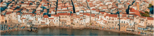 Udsigt i Palermo nær Normannerpaladset på Sicilien