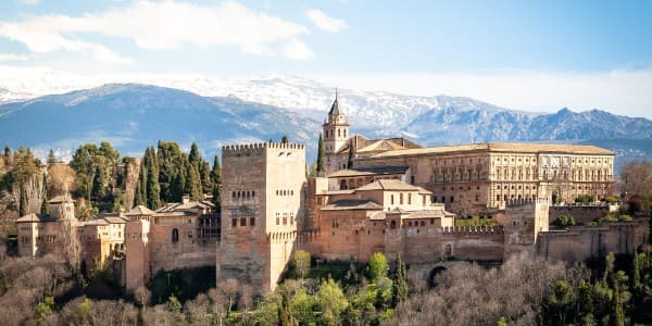 Alhambra slottet i Andalusien, Spanien