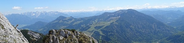 Udsigt over bjergene ved Bad Tölz