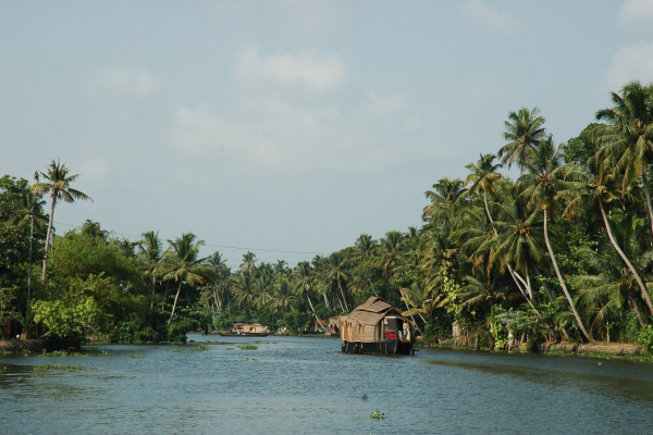 Backwaters Kerala i Indien