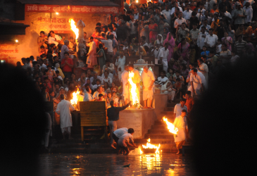 Ganga Aarti i Indien