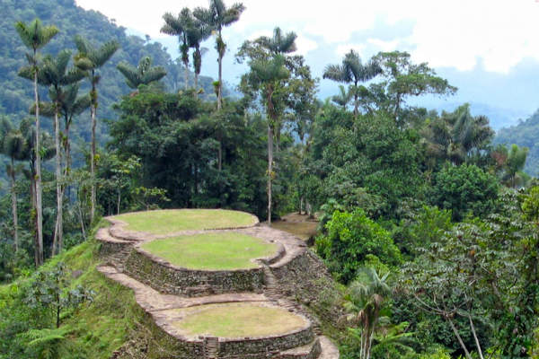 Ciudad Perdida er et populært stop på Kiplings trekking ruter i Colombia