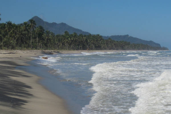 Strandende på colombia er meget smukke