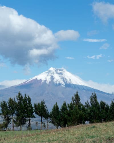 Se de smukke bjerge i horisonten, når du rejser til Ecuador