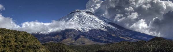Tag på bjergbestigning i Ecuador