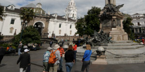 Der er mange smukke monumenter i Quito